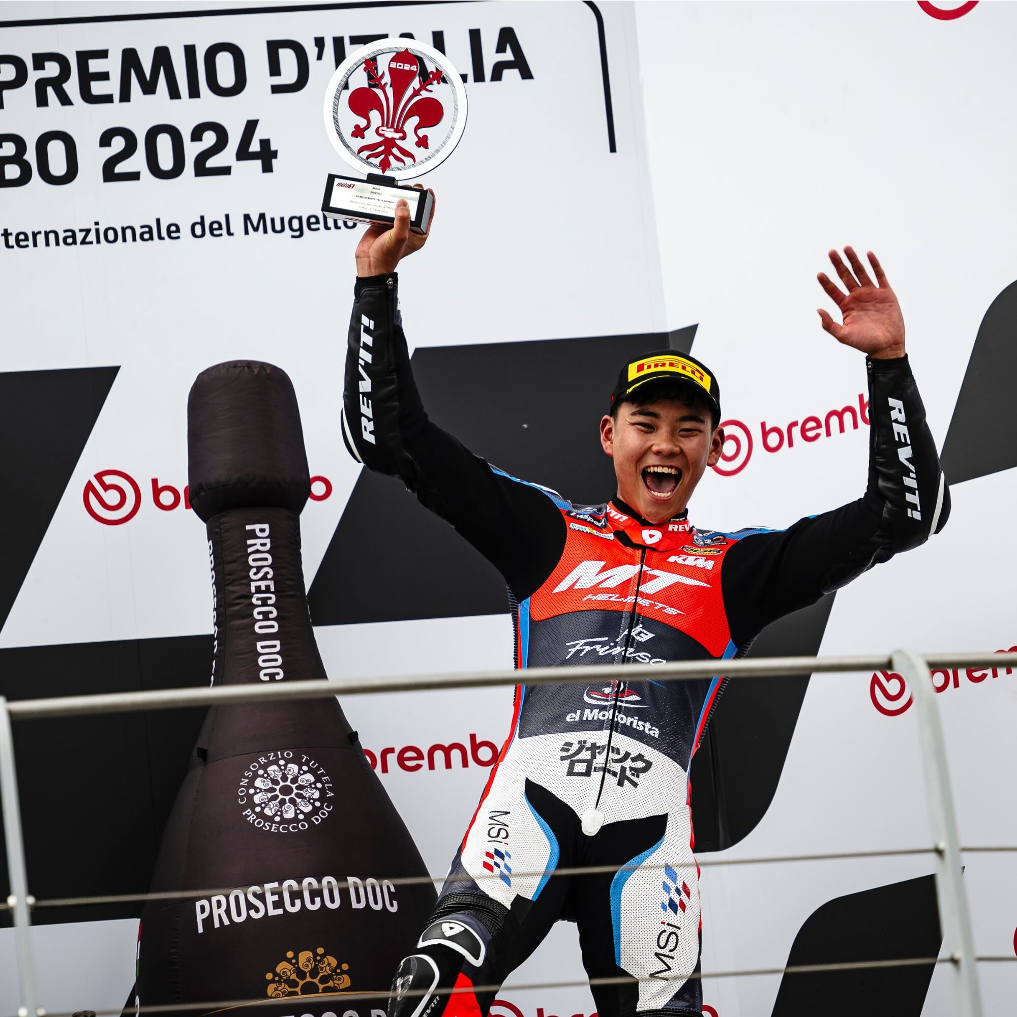 MotoGP第7戦イタリアGP Moto2、Moto3レースレポート／Moto3山中琉聖が3位。初表彰台に立つ