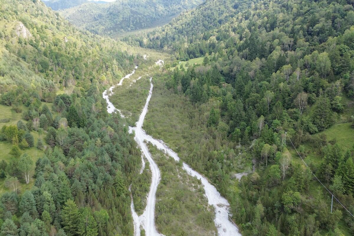数百キロに及ぶコースの一部