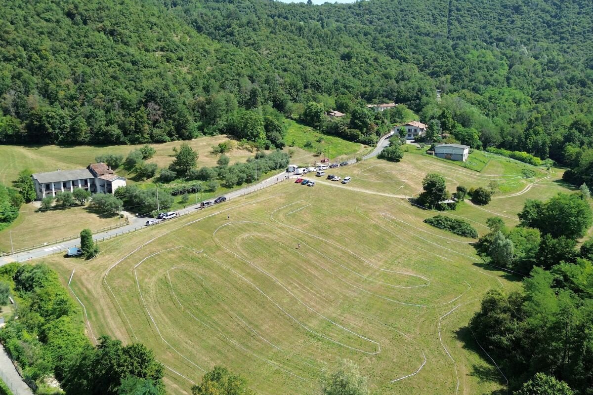 ドローンで撮影されたコース風景