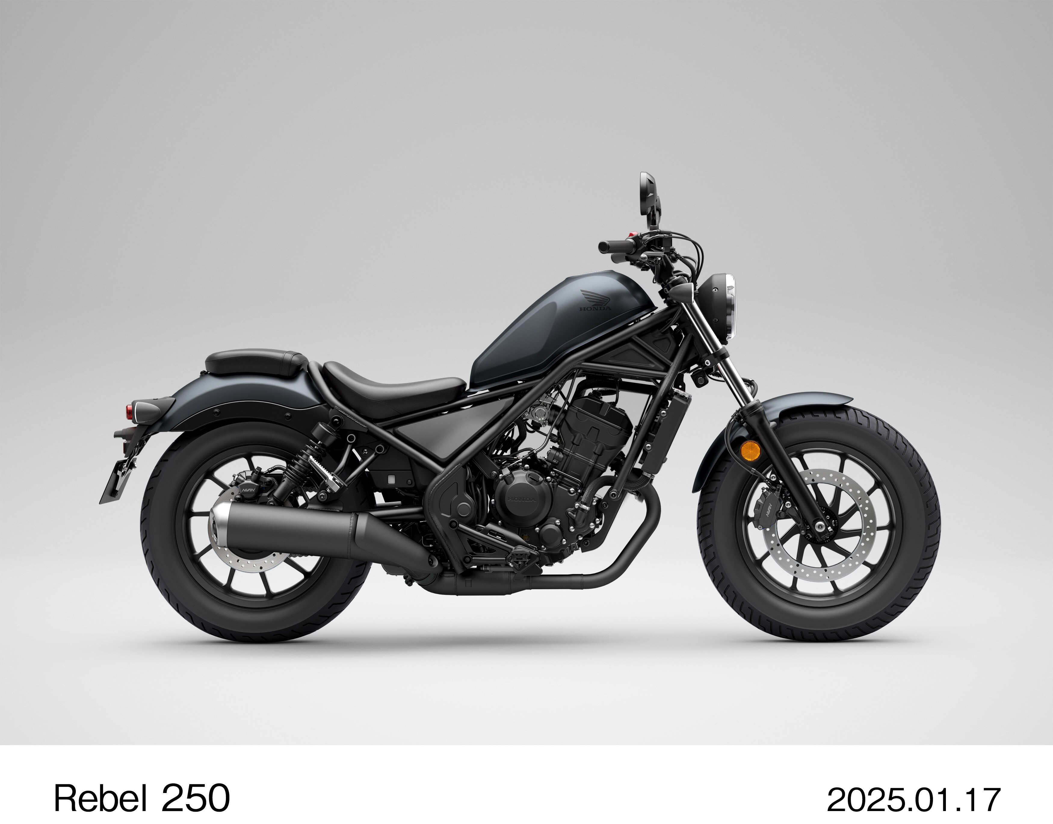 Honda Rebel 250（マットディムグレーメタリック）の右側面