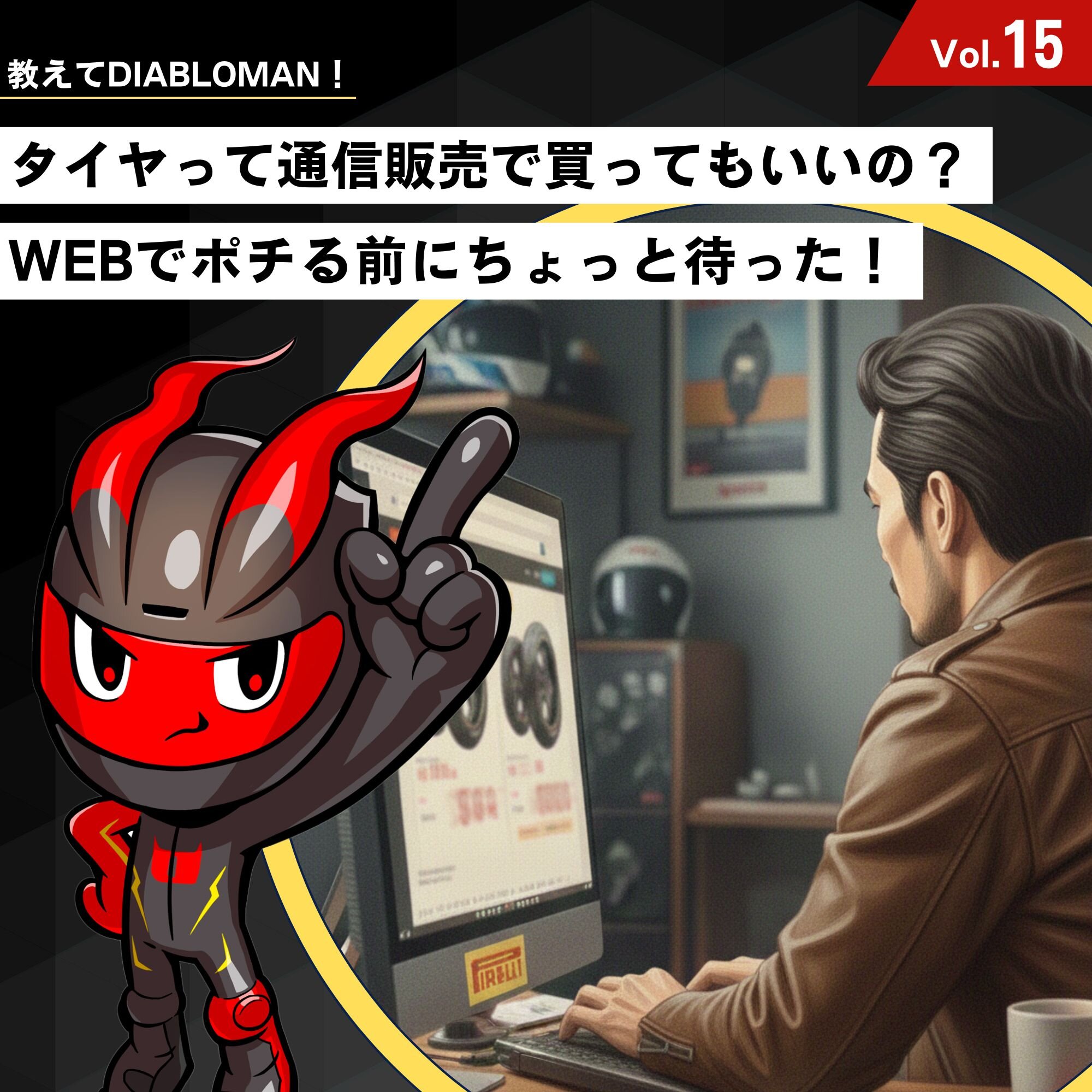 タイヤを安く買いたい気持ちはわかるけど……「WEBでポチる前にちょっと待った！」｜教えてディアブロマンVol.15