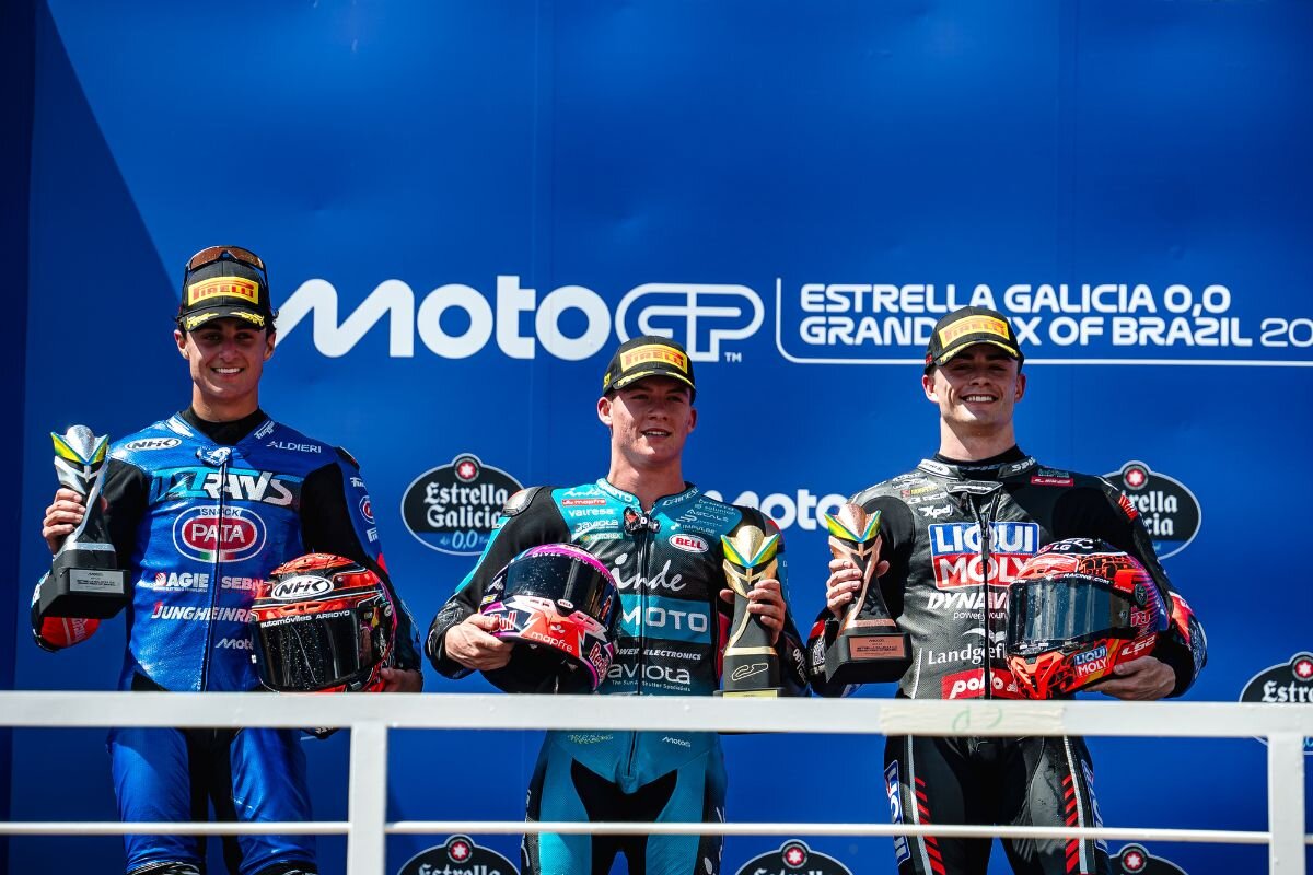 Moto2表彰台の様子